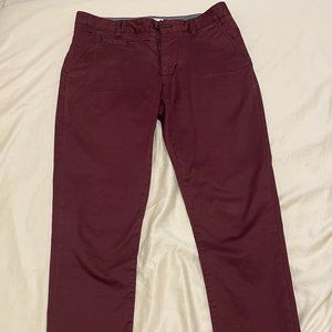 Men's Maroon Chino 32W 34L (Brand: Le 31 - Simons, a Canadian brand)